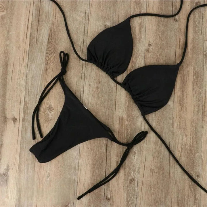 Classic Triangle String Bikini Set