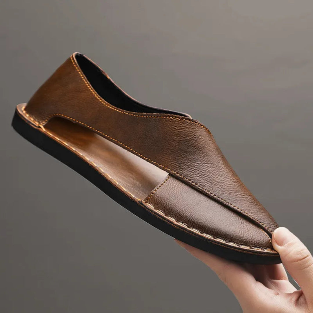 Anne Cross Strap Closed Toe Sandals