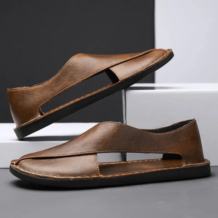 Anne Cross Strap Closed Toe Sandals