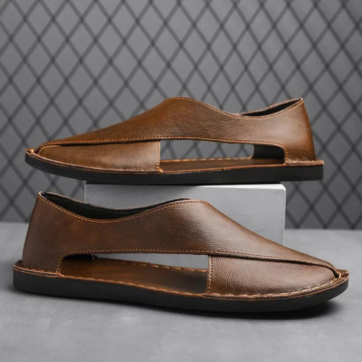 Anne Cross Strap Closed Toe Sandals