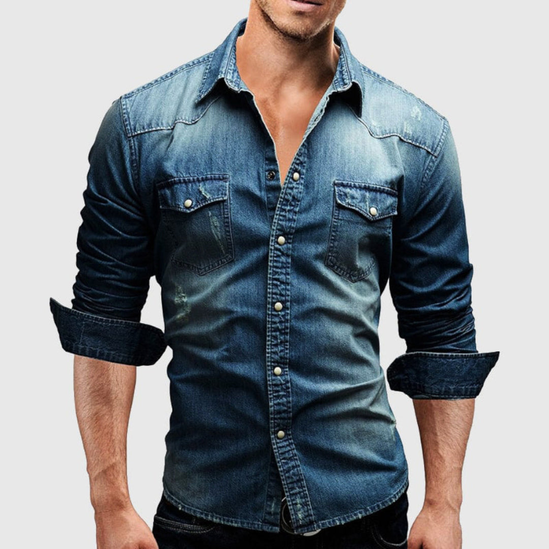 Anthony Classic Western Denim Shirt