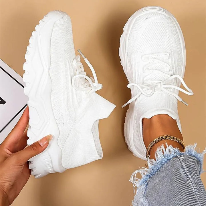 Arden Knit Lace Up Chunky Sneakers