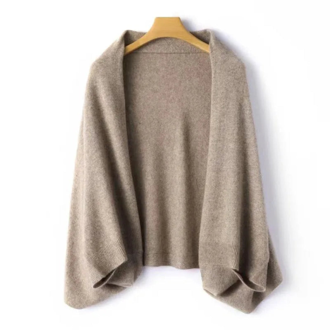 Arianna Pure Wool Shawl Cardigan
