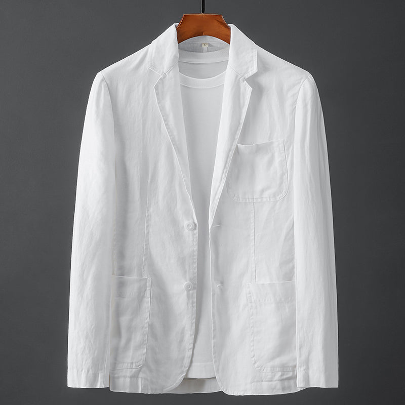 Aristo-Calou Minimalist Linen Blazer