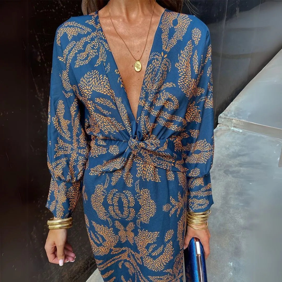 Artemis Twist Front Maxi Dress