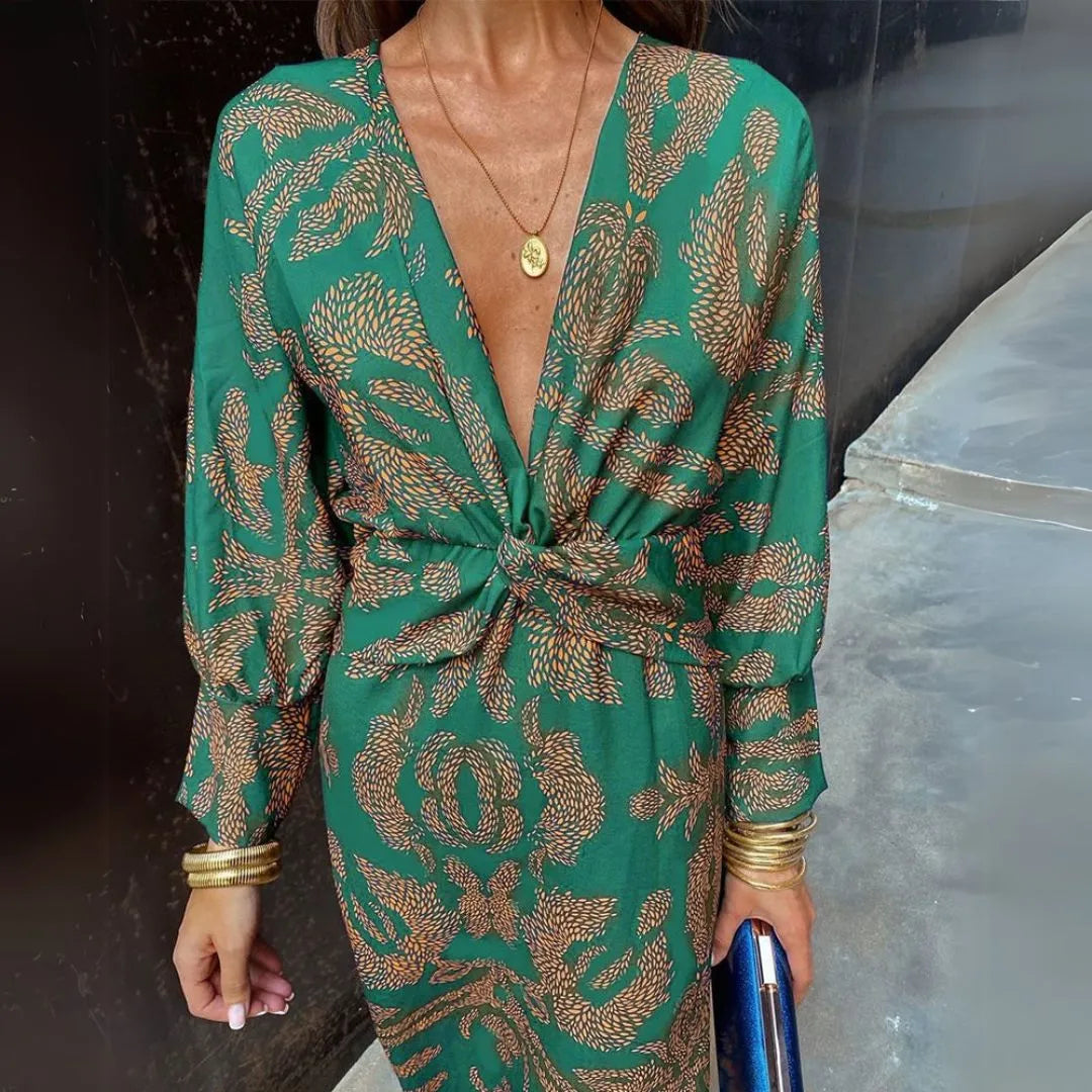 Artemis Twist Front Maxi Dress