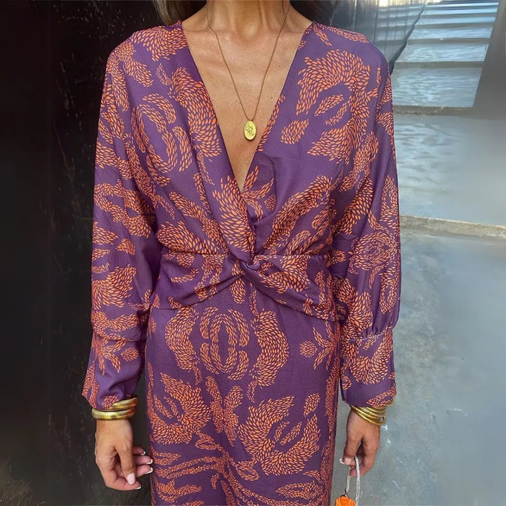 Artemis Twist Front Maxi Dress