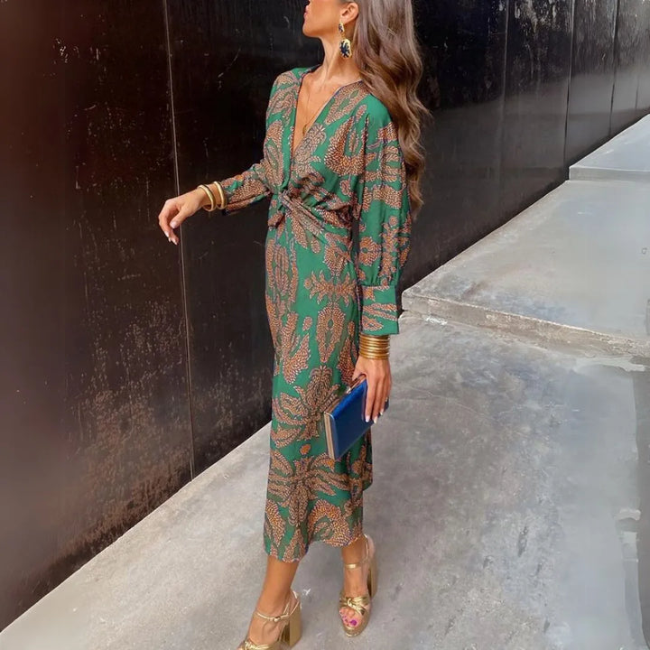 Artemis Twist Front Maxi Dress
