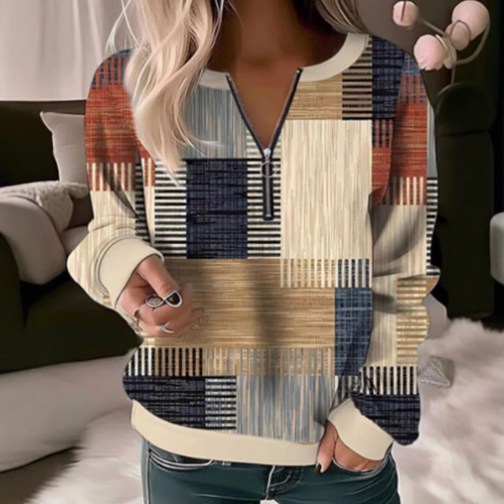 Artisio | Women Abstract Block Print Sweater