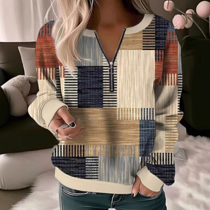 Artisio | Women Abstract Block Print Sweater