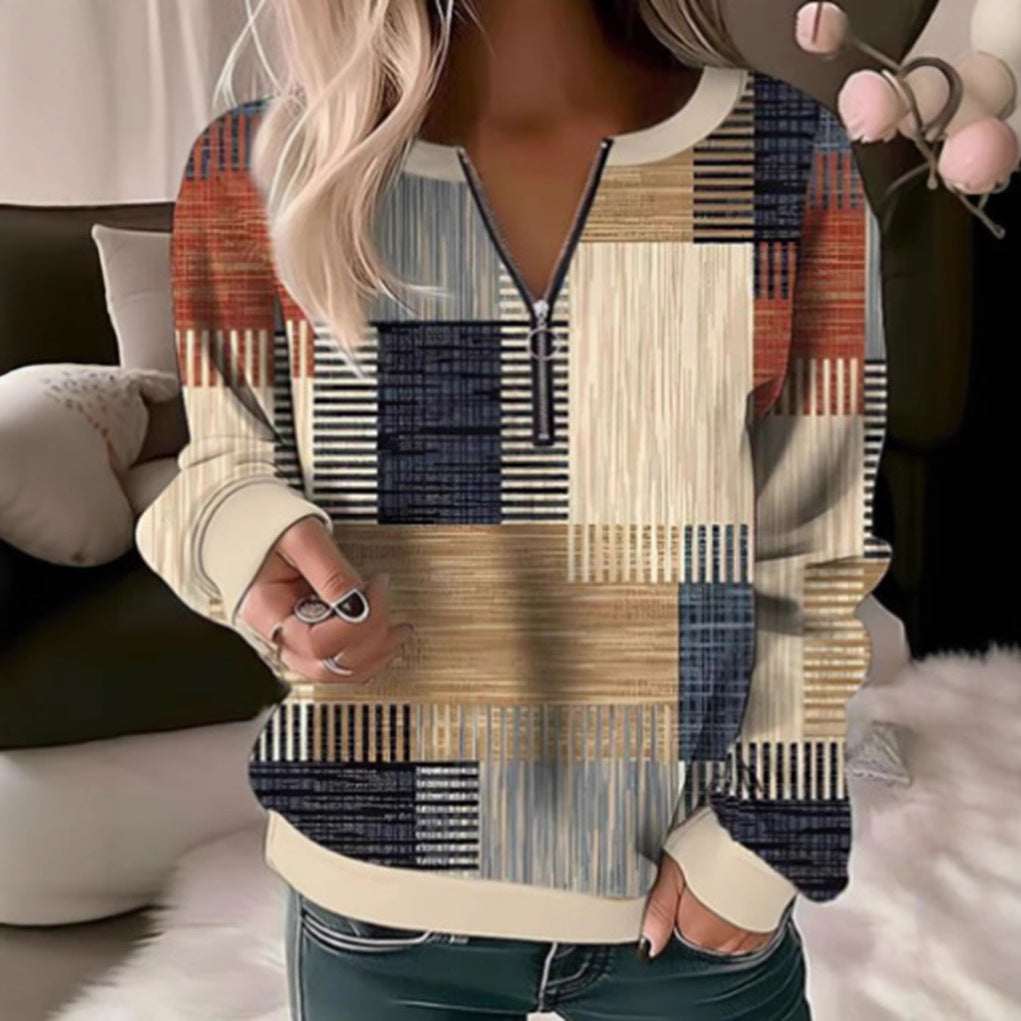Artisio | Women Abstract Block Print Sweater