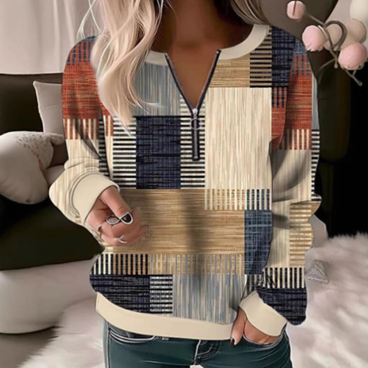 Artisio | Women Abstract Block Print Sweater