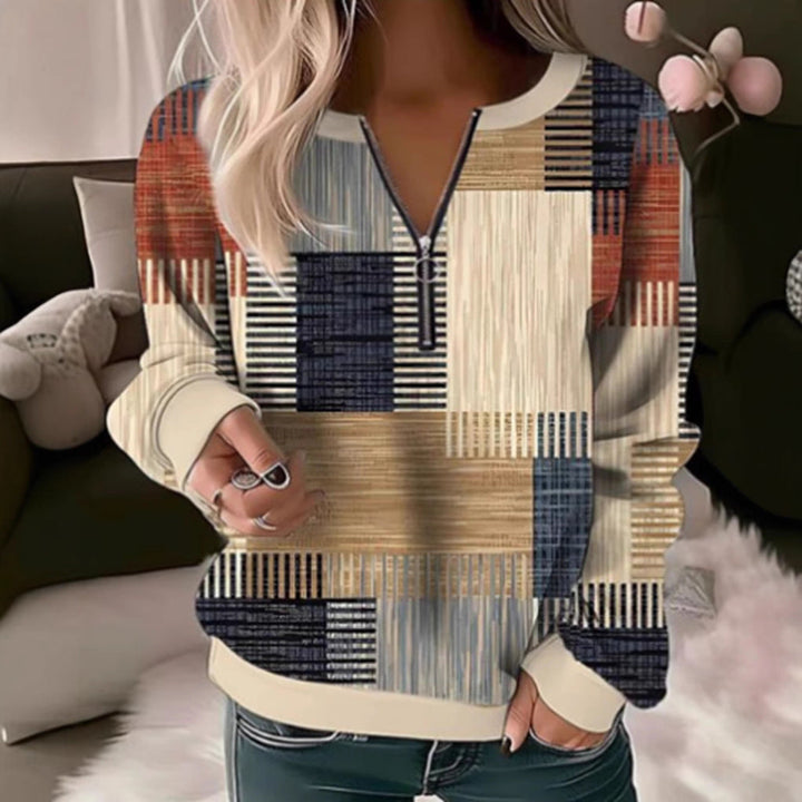 Artisio | Women Abstract Block Print Sweater