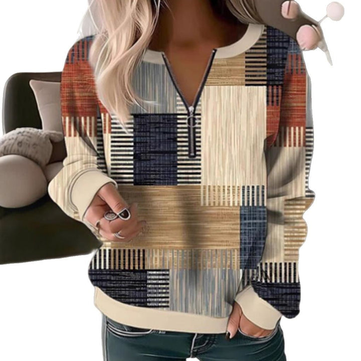 Artisio | Women Abstract Block Print Sweater