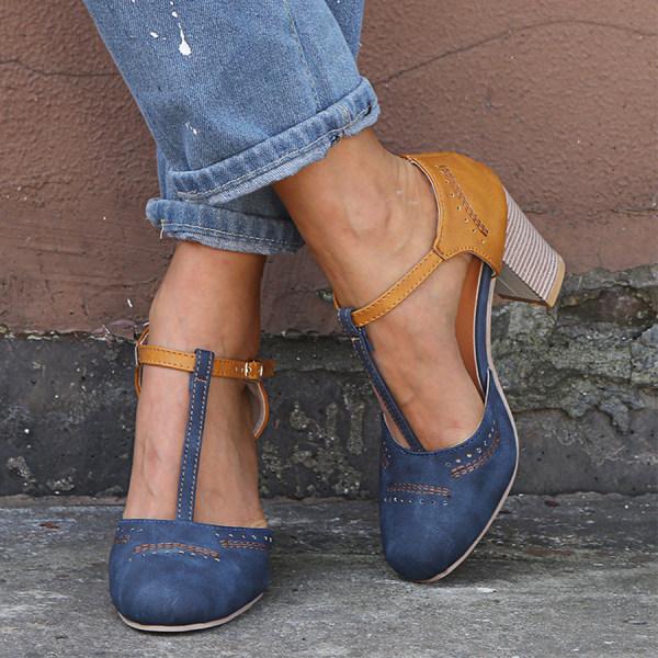 Artisio | Women Adjustable Strap Orthopedic Heels