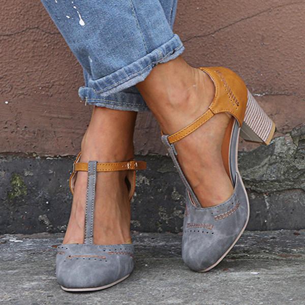 Artisio | Women Adjustable Strap Orthopedic Heels