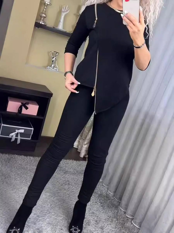 Artisio | Women Asymmetric Zip Co Ord Set