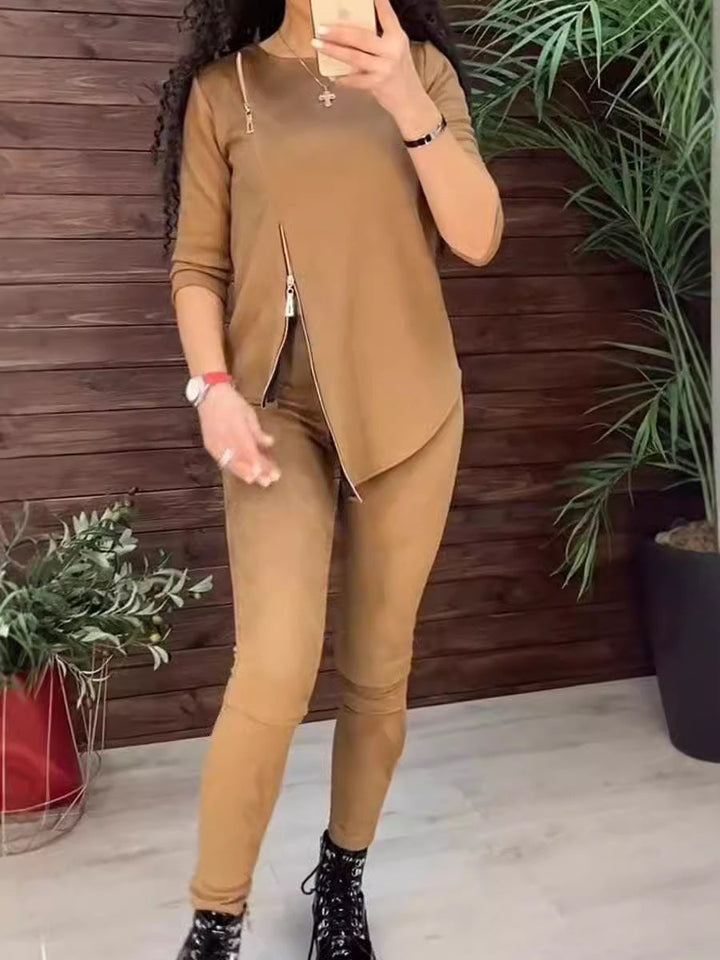 Artisio | Women Asymmetric Zip Co Ord Set