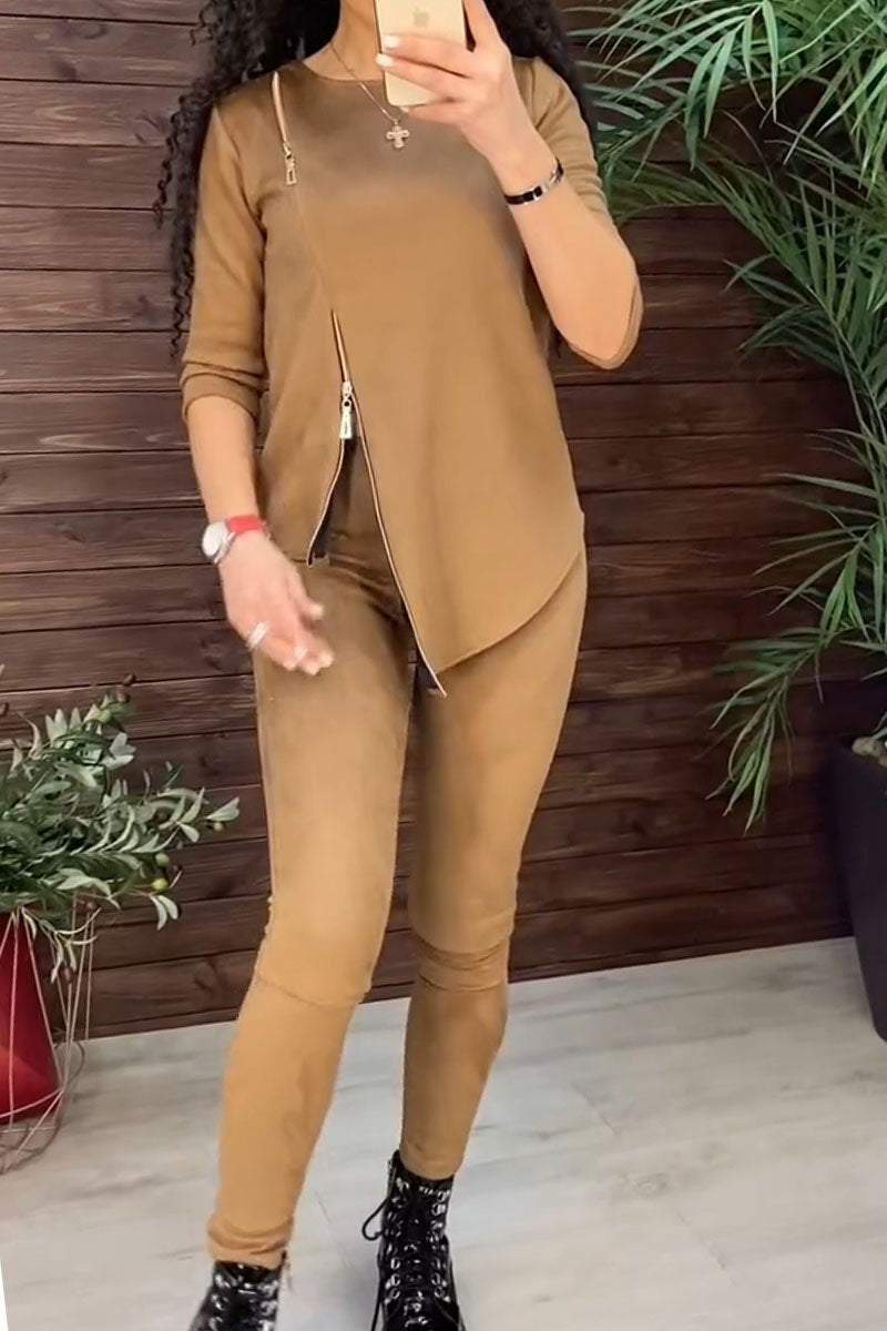 Artisio | Women Asymmetric Zip Co Ord Set