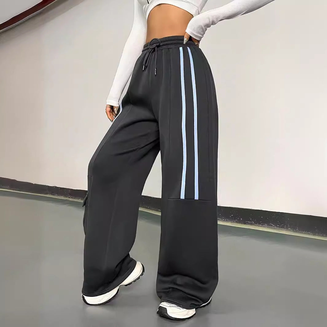 Artisio | Women Athletic Stripe Cargo Pants
