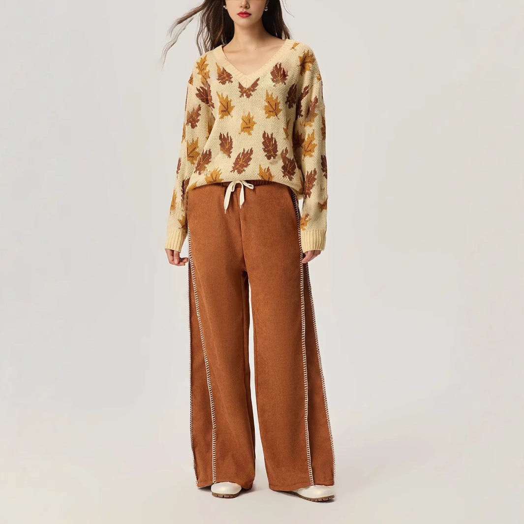 Artisio | Women Autumn Cozy Wide Pants