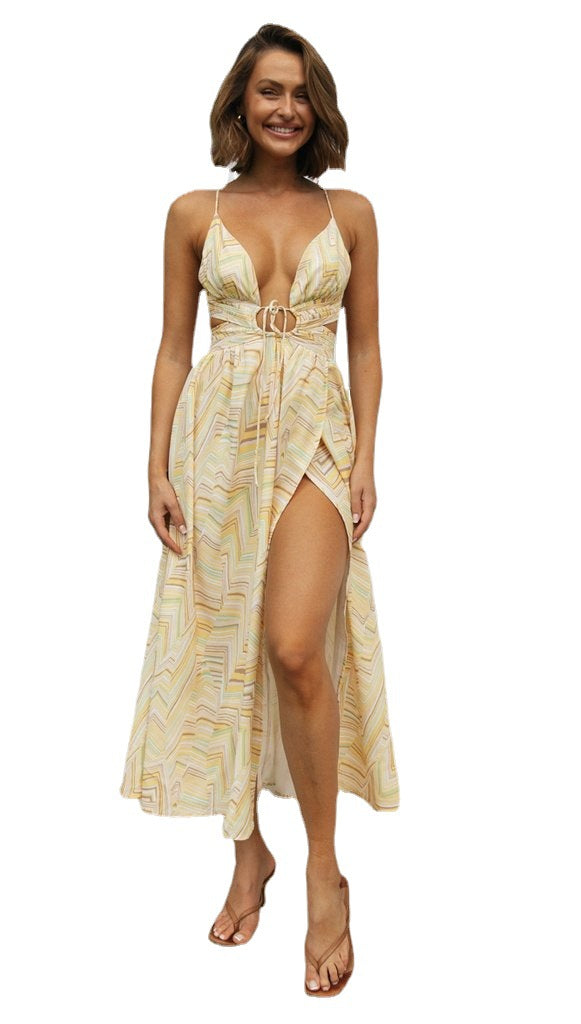 Artisio | Women Back Tie Maxi Dress