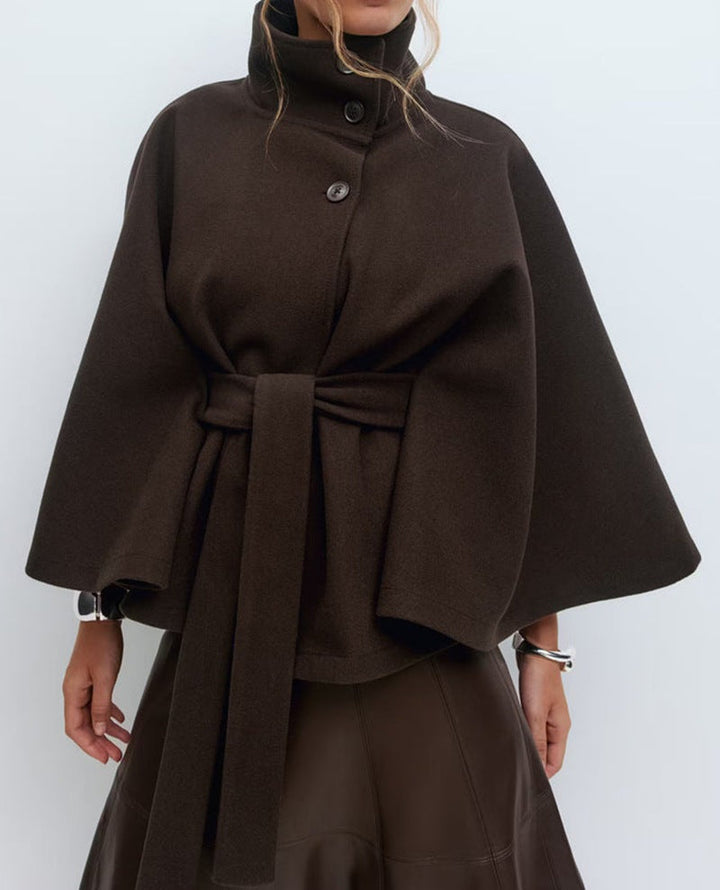 Artisio | Women Belted Cape Style Jacket