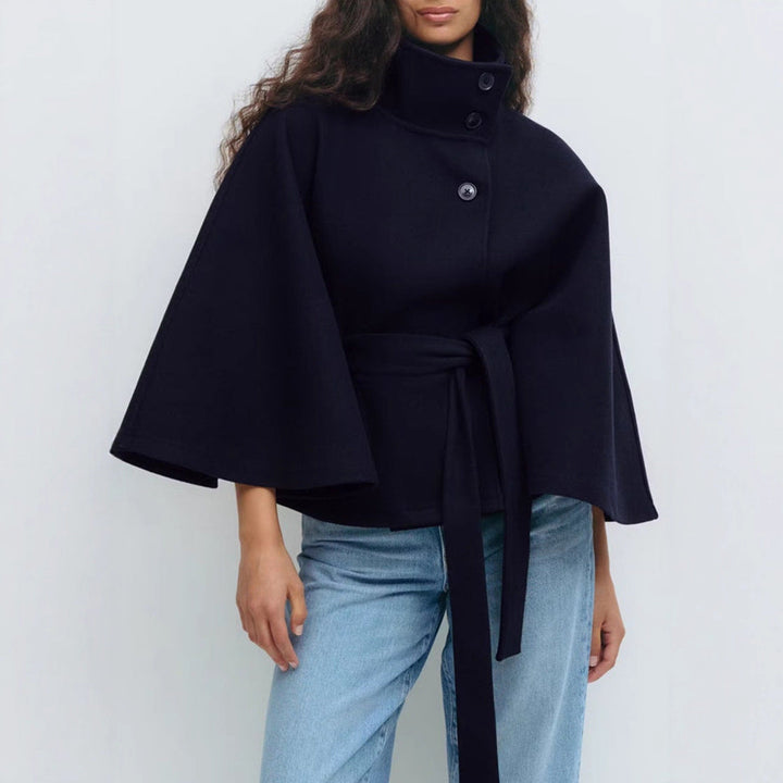 Artisio | Women Belted Cape Style Jacket