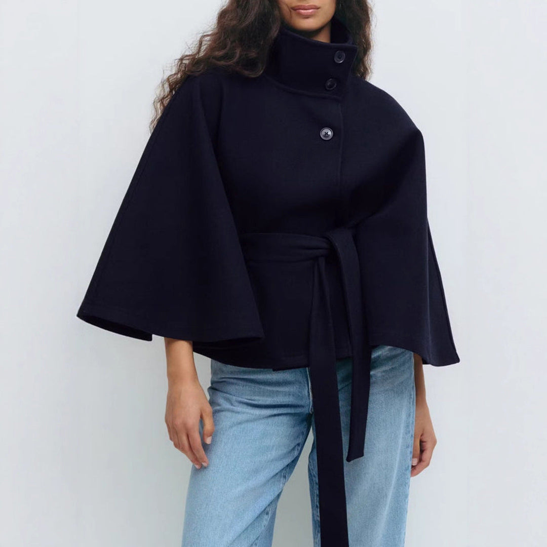Artisio | Women Belted Cape Style Jacket