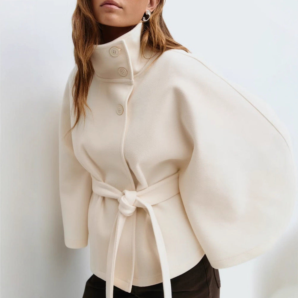 Artisio | Women Belted Cape Style Jacket