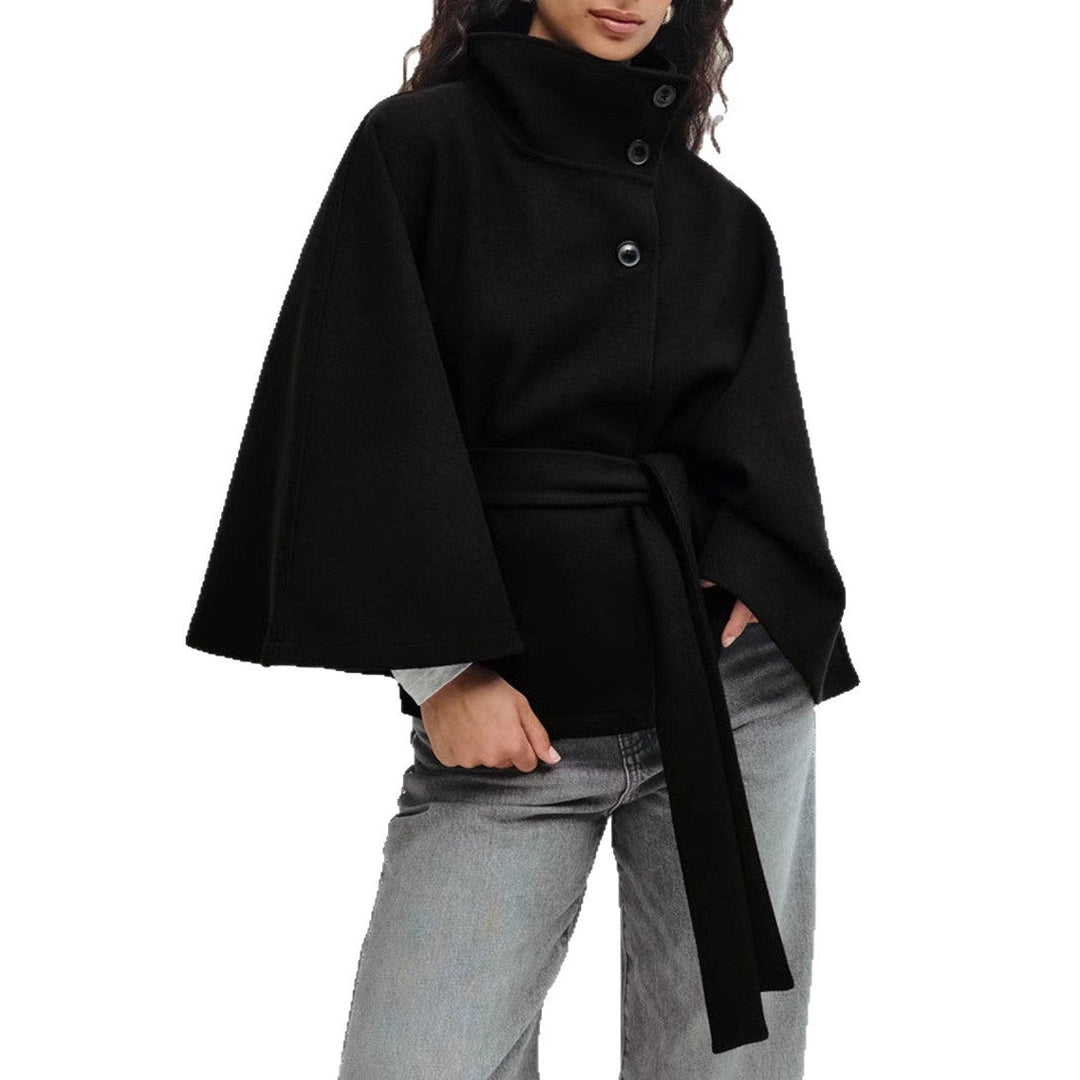 Artisio | Women Belted Cape Style Jacket