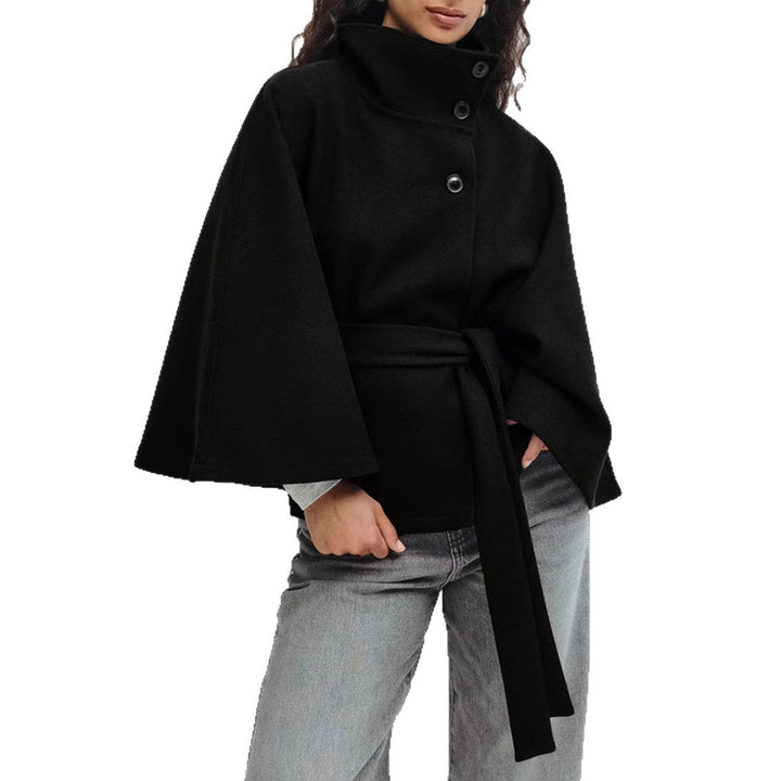 Artisio | Women Belted Cape Style Jacket