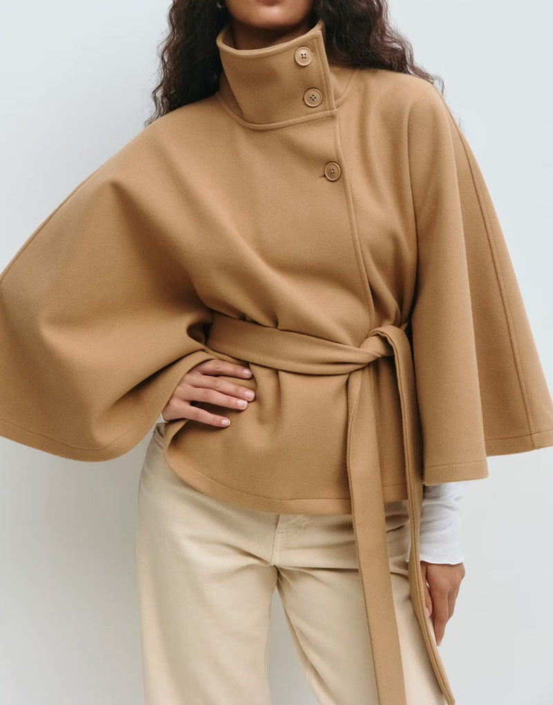 Artisio | Women Belted Cape Style Jacket