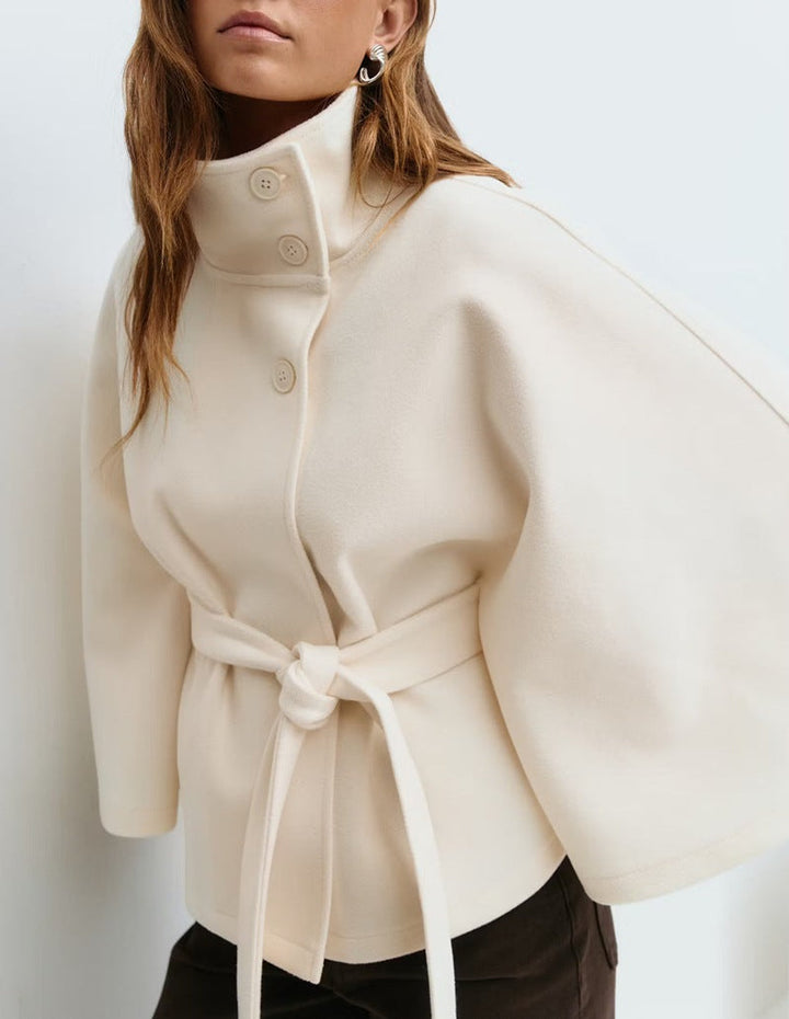 Artisio | Women Belted Cape Style Jacket