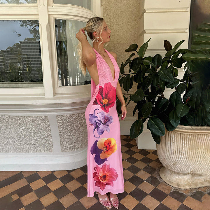 Artisio | Women Bold Floral Maxi Dress