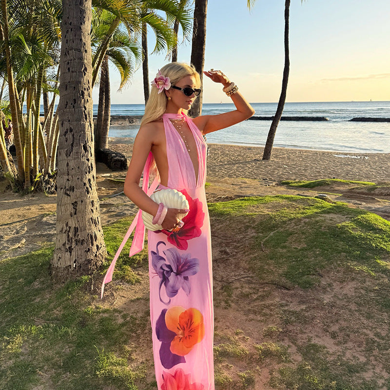 Artisio | Women Bold Floral Maxi Dress