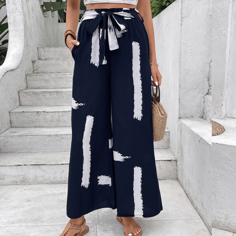 Artisio | Women Brush Stroke Print Pants