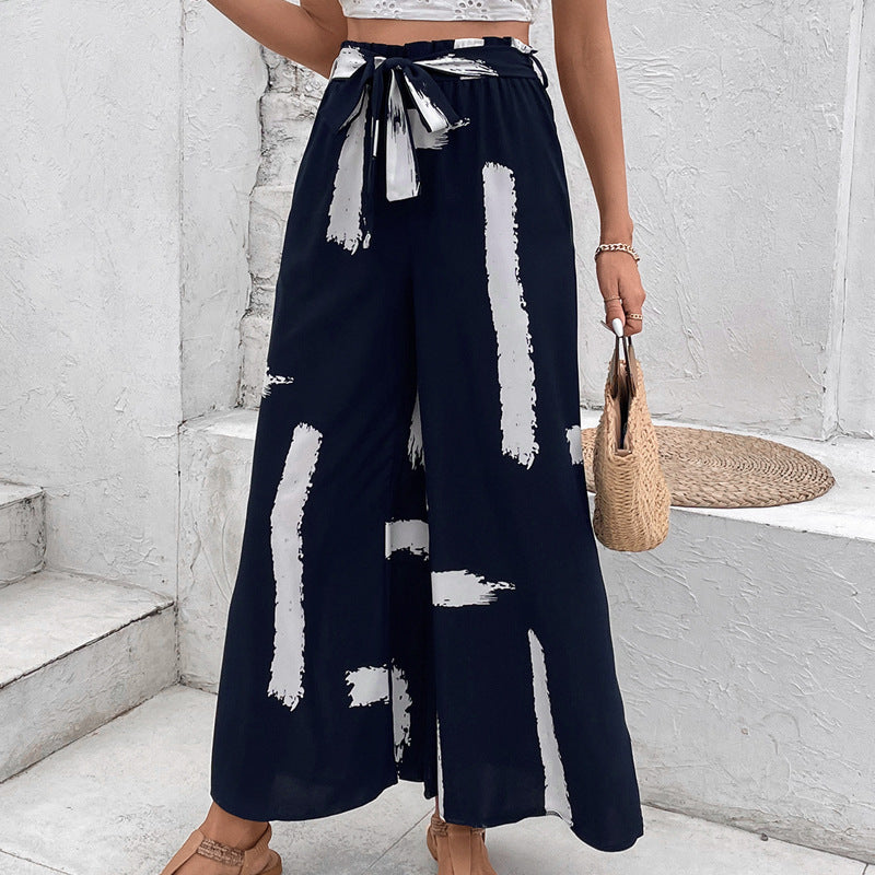 Artisio | Women Brush Stroke Print Pants