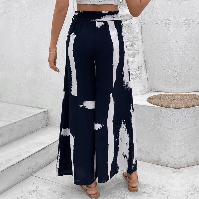 Artisio | Women Brush Stroke Print Pants