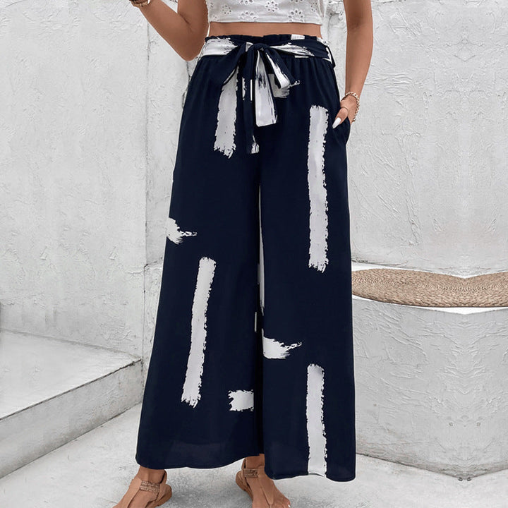 Artisio | Women Brush Stroke Print Pants