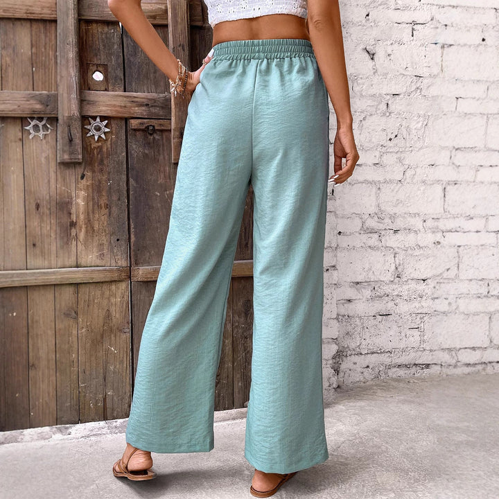Artisio | Women Button Detail Wide Pants