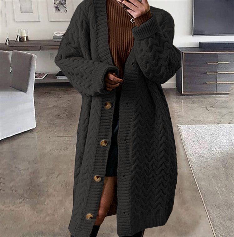 Artisio | Women Cable Knit Long Cardigan