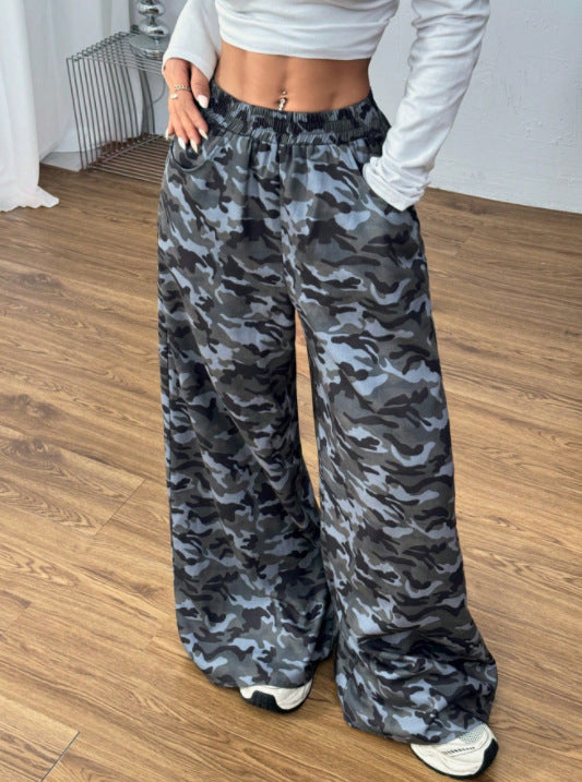 Artisio | Women Camo Military Wide Pants