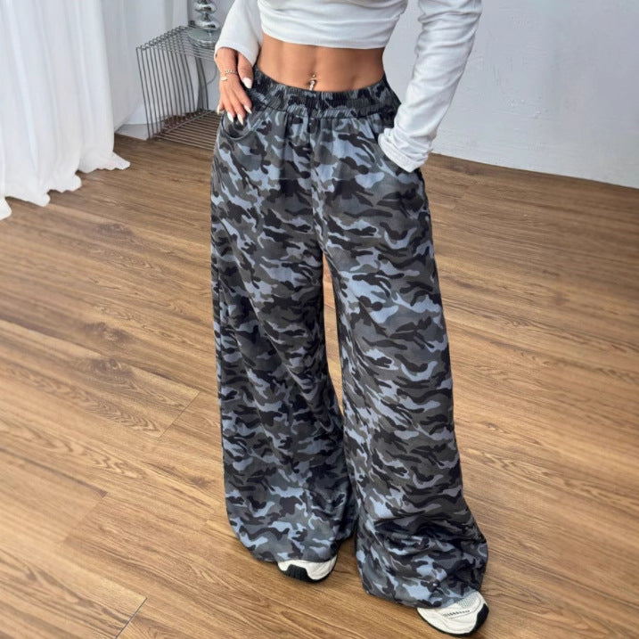 Artisio | Women Camo Military Wide Pants