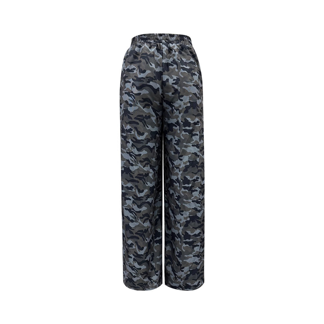Artisio | Women Camo Military Wide Pants