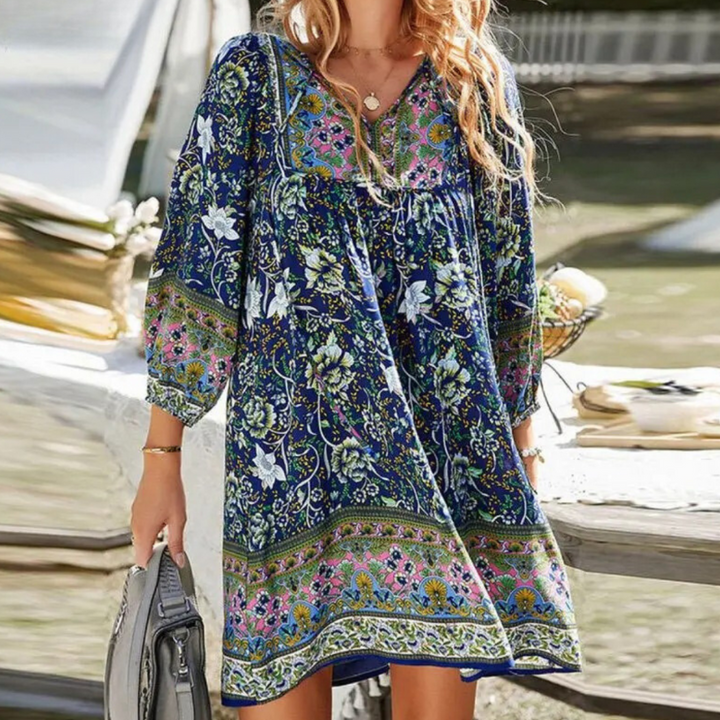 Artisio | Women Casual Bohemian Mini Dress