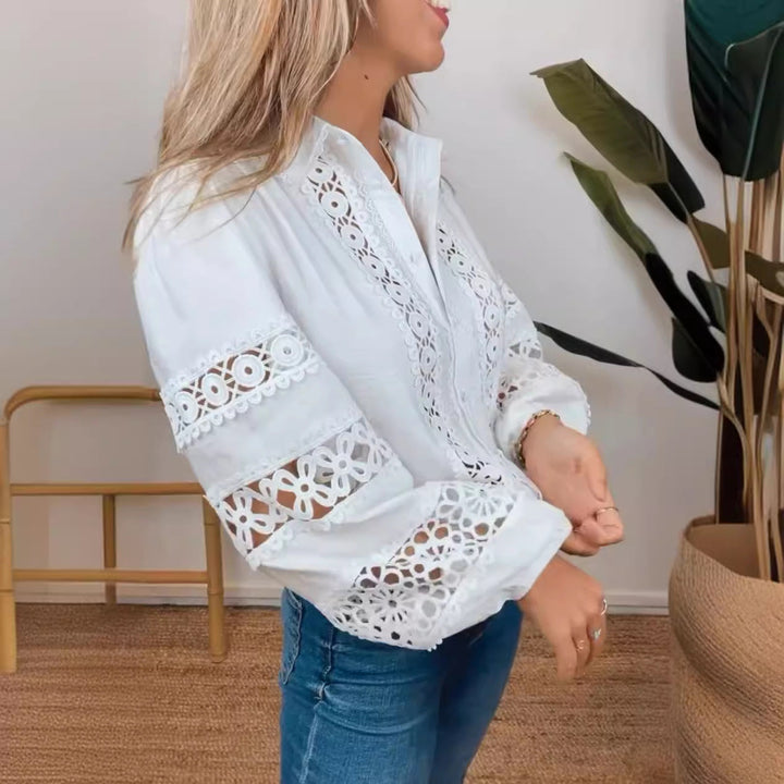 Artisio | Women Casual Lace Detail Blouse
