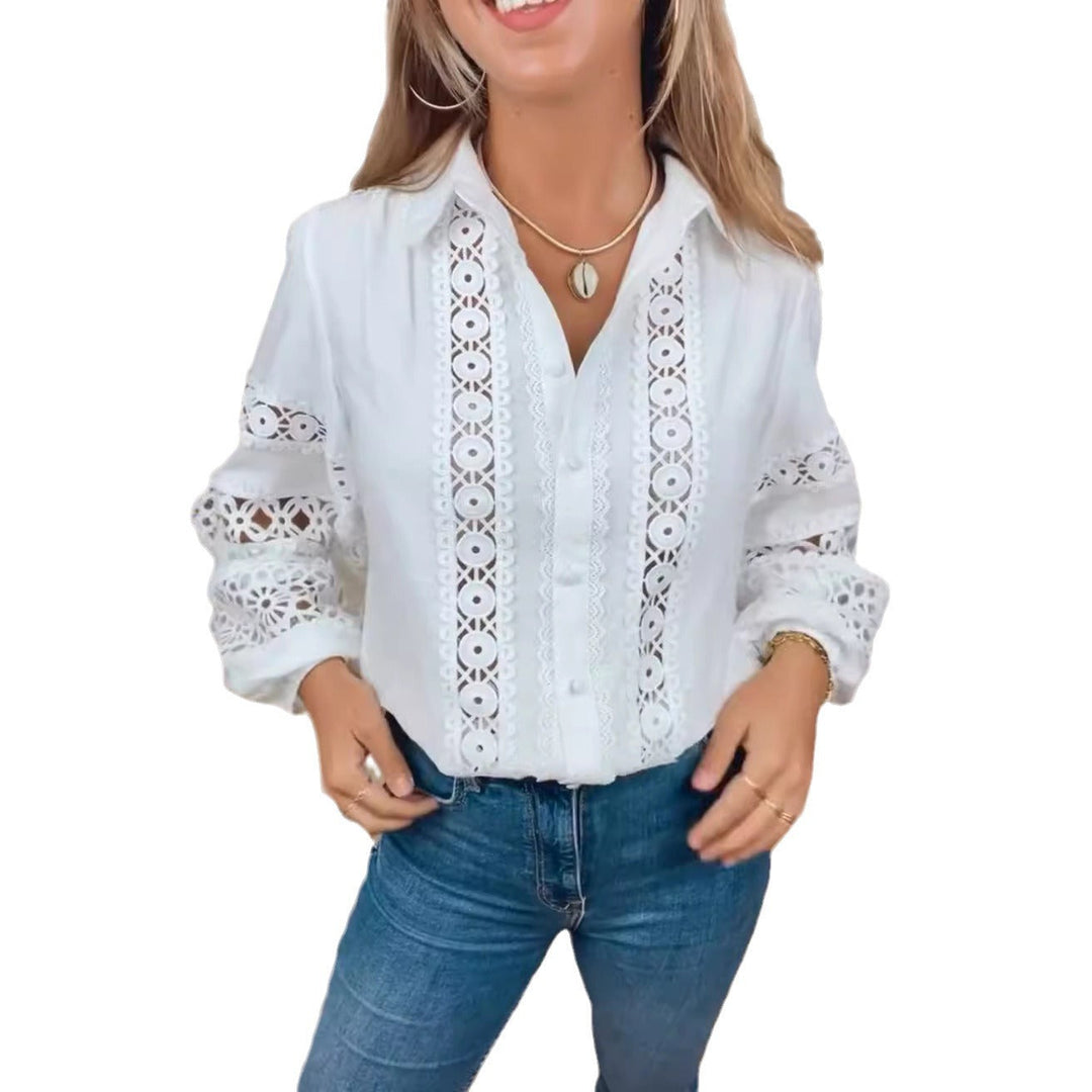 Artisio | Women Casual Lace Detail Blouse