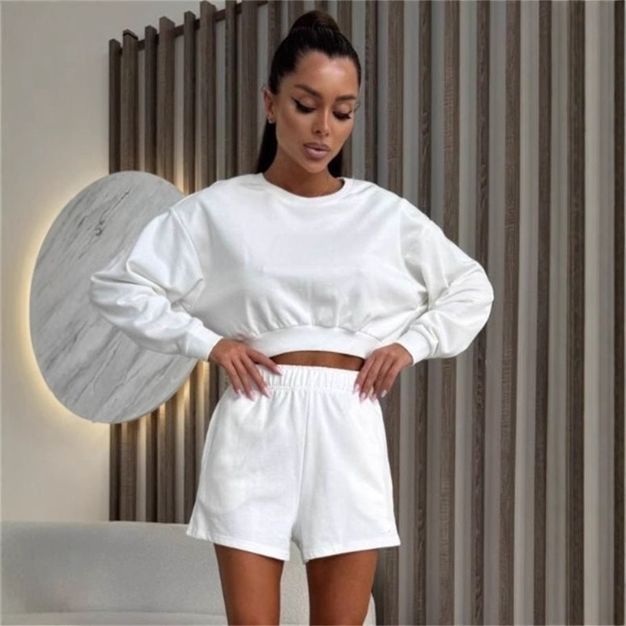 Artisio | Women Casual Sweatshirt Short Set