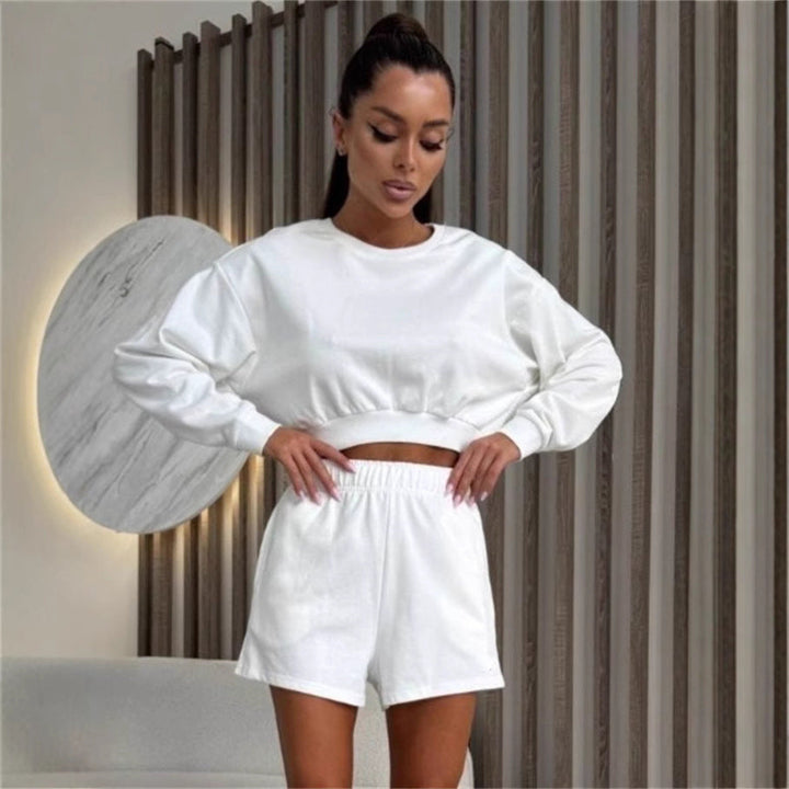 Artisio | Women Casual Sweatshirt Short Set